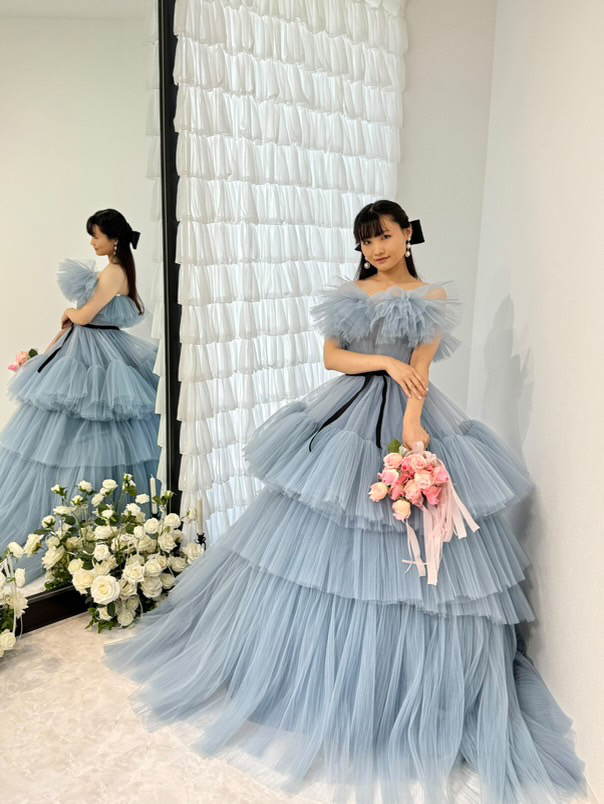 埼玉県で活動するブライダルモデル 寿々花のポートレート写真（3枚目）