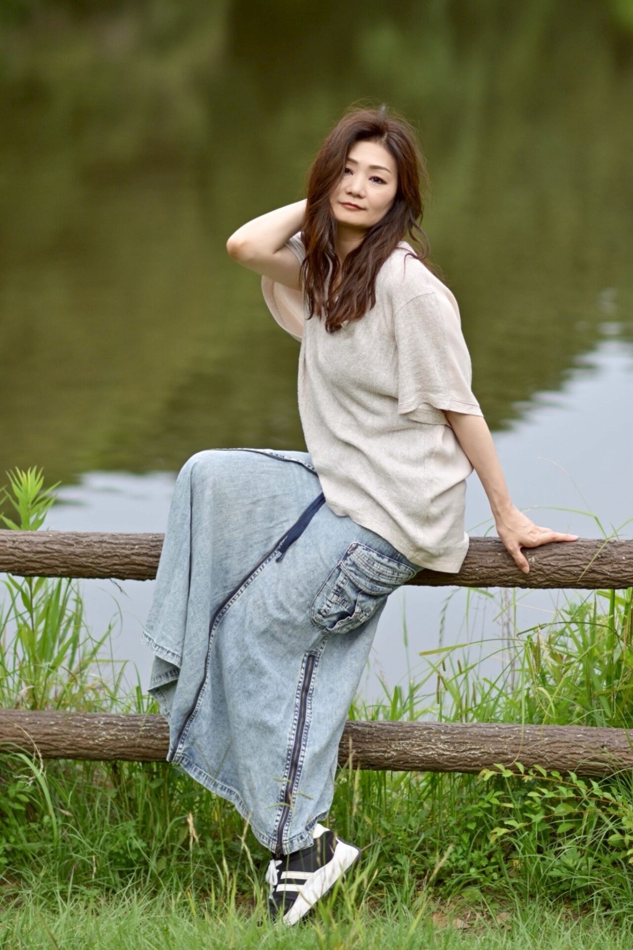 兵庫県高砂市で活動するファッションモデル、美容師、ゴッドハンド 田口恭子のポートレート写真（4枚目）